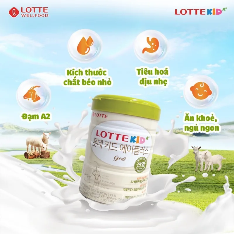Sữa Dê Lotte Kid A+